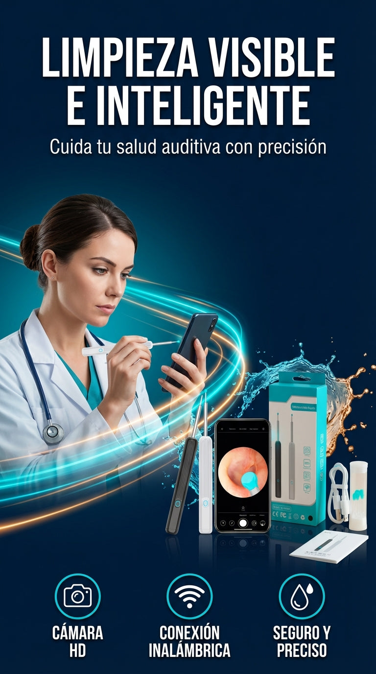 ¡Deja de limpiar tus oídos a ciegas! Mira todo en tiempo real desde tu celular 📱